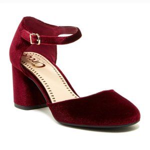 Sam edelman red velvet shoes Clearance